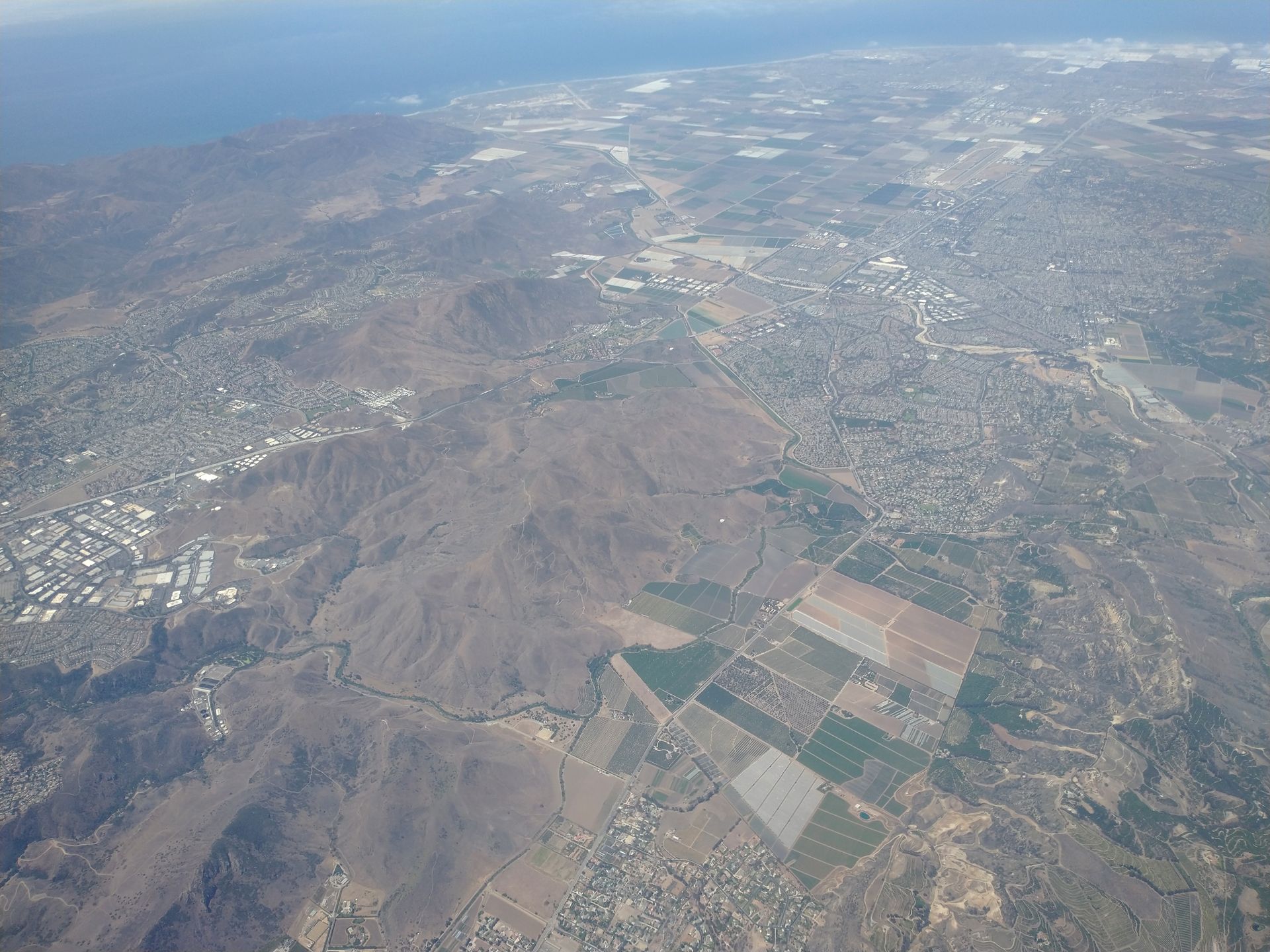 Aerial view of Camarillo, California