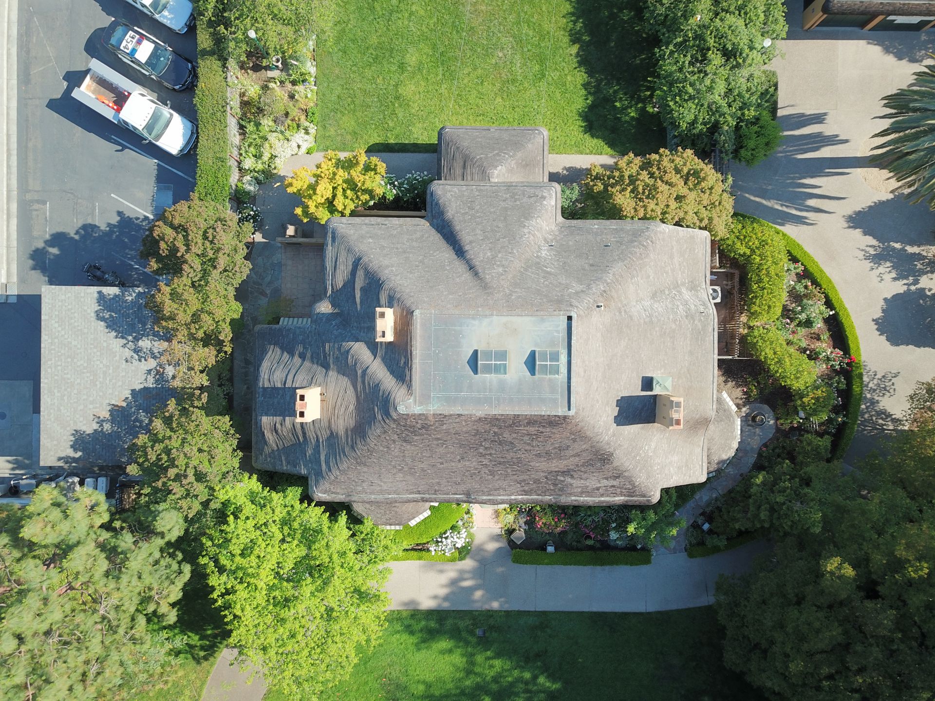 Top down view of Ainsley House in Campbell, California