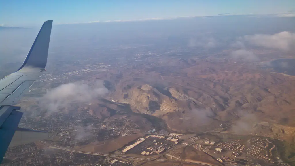 Quarry near Corona California seen from air