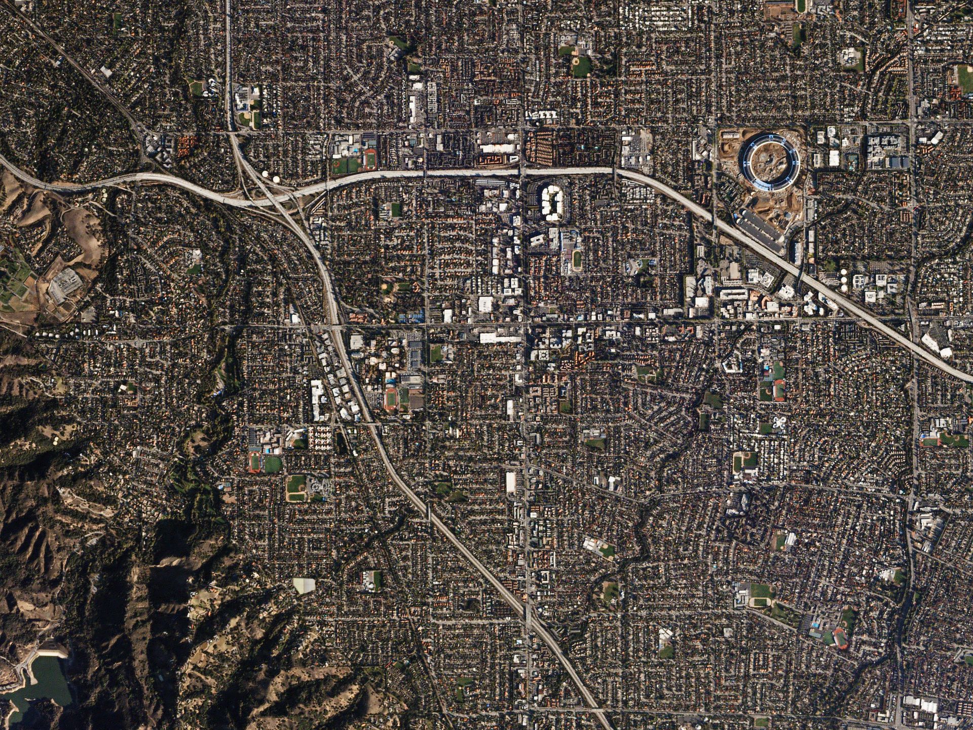 Cupertino, California by Planet Labs