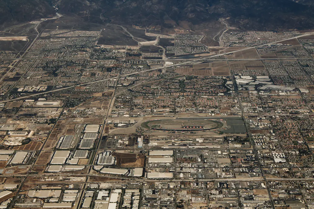 Fontana California Aerial
