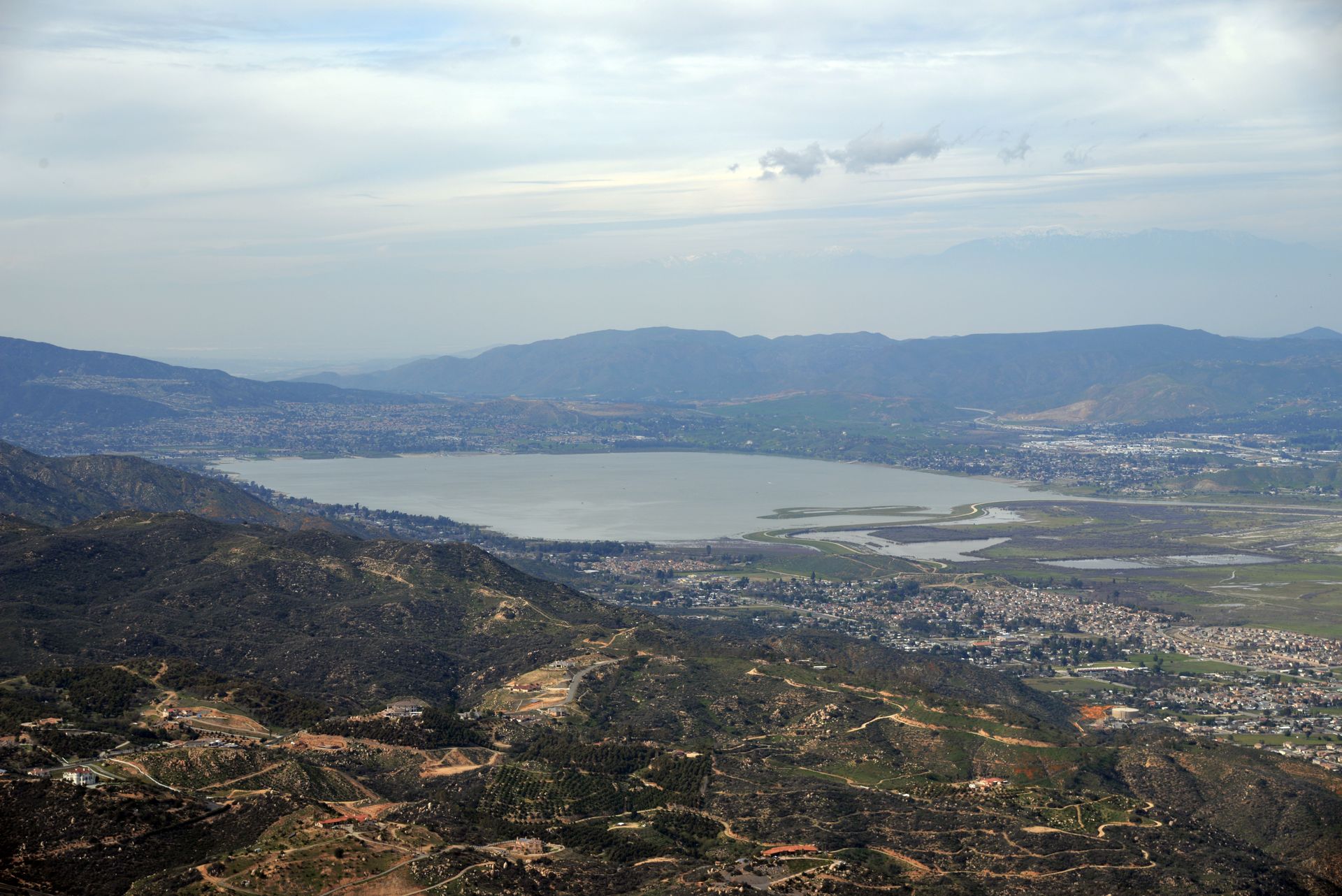 Lake Elsinore California aerial photo by D Ramey Logan