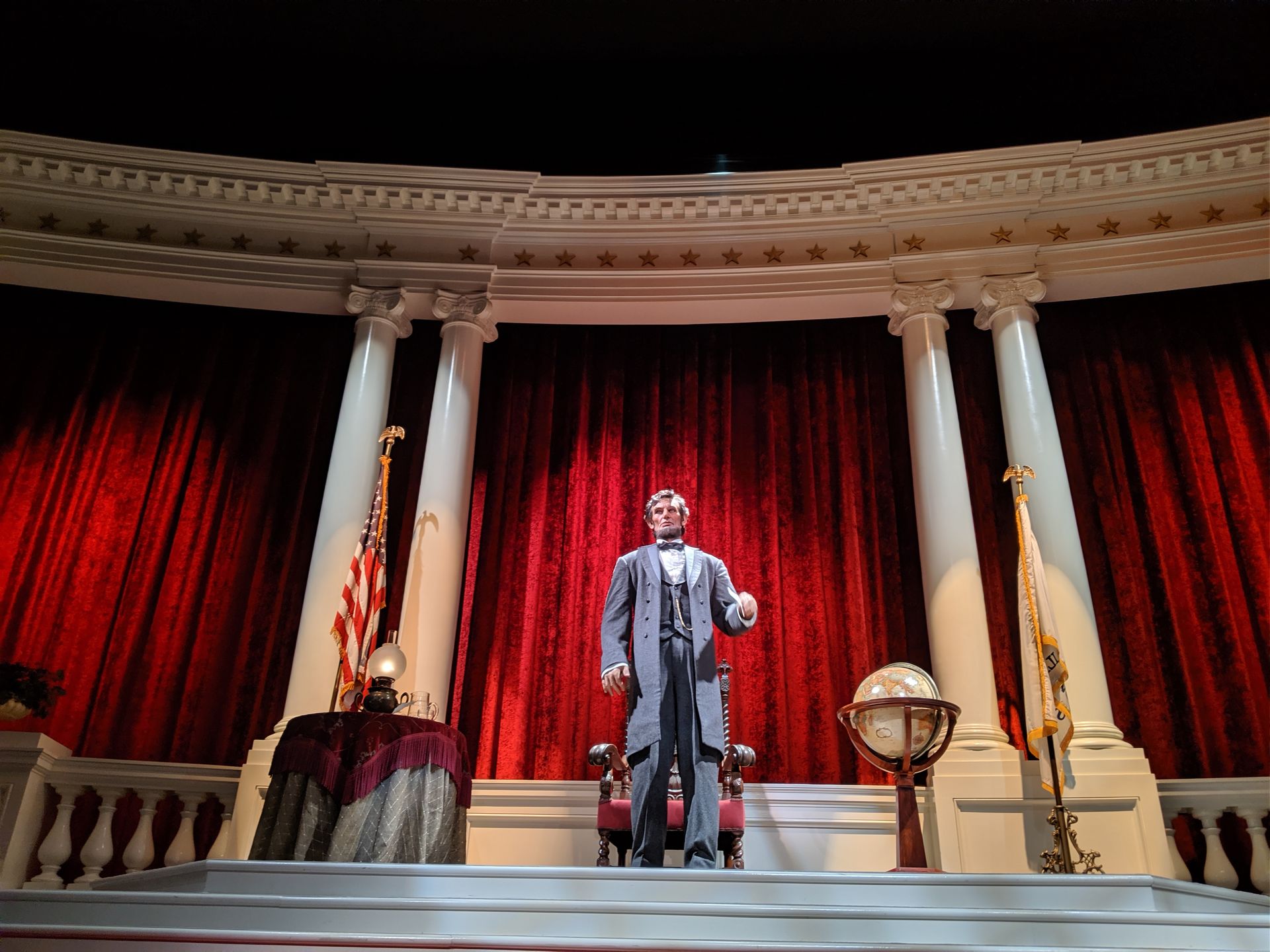 Mr Lincoln animatronic 1, Great Moments With Mr Lincoln, Main Street, Disneyland, Anaheim, California