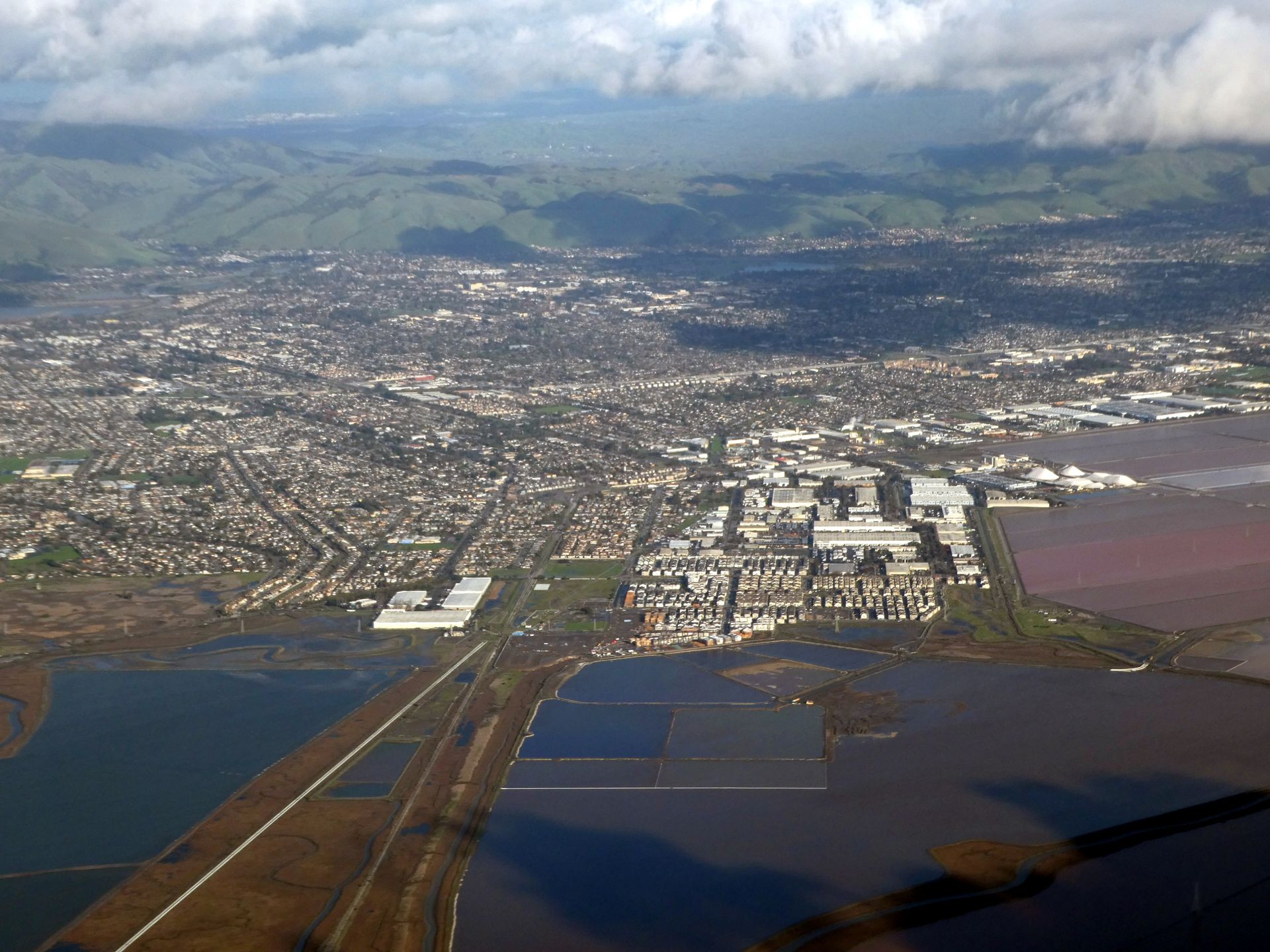 Aerial view of Newark, California, December