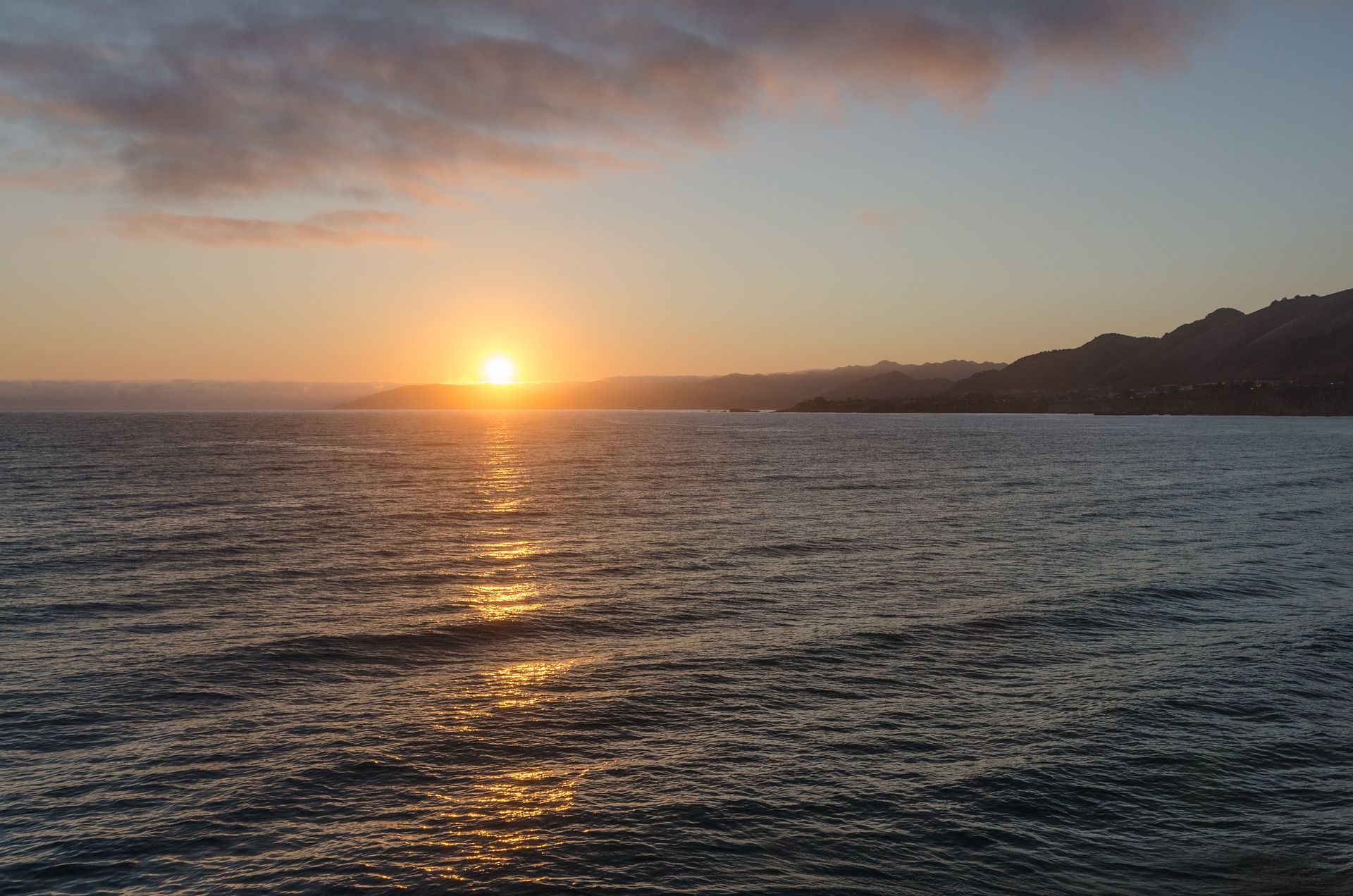 Sunset over the San Luis Obispo Bay, near Pismo Beach 20110805