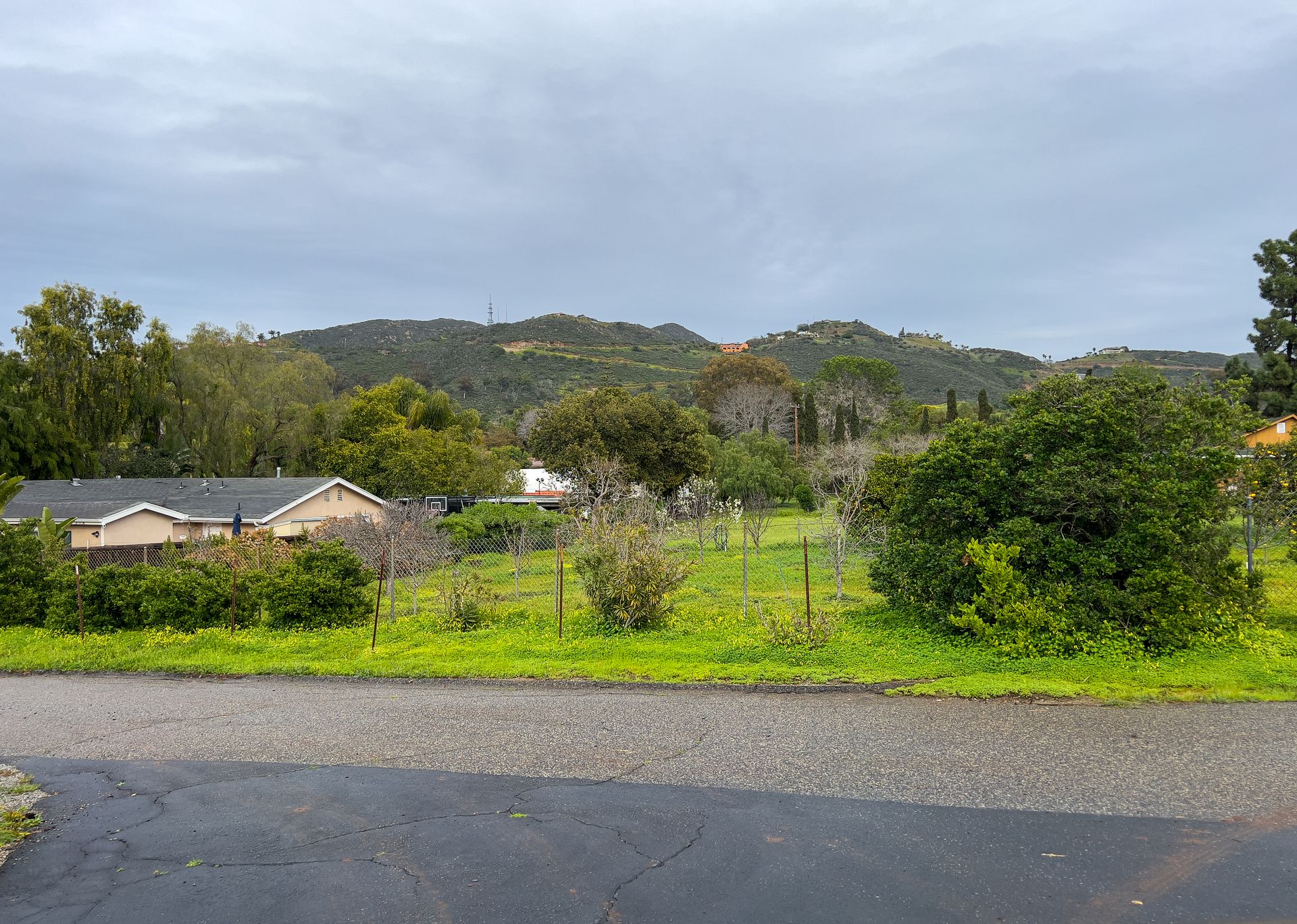 San Marcos Mountains seen from Vista, California