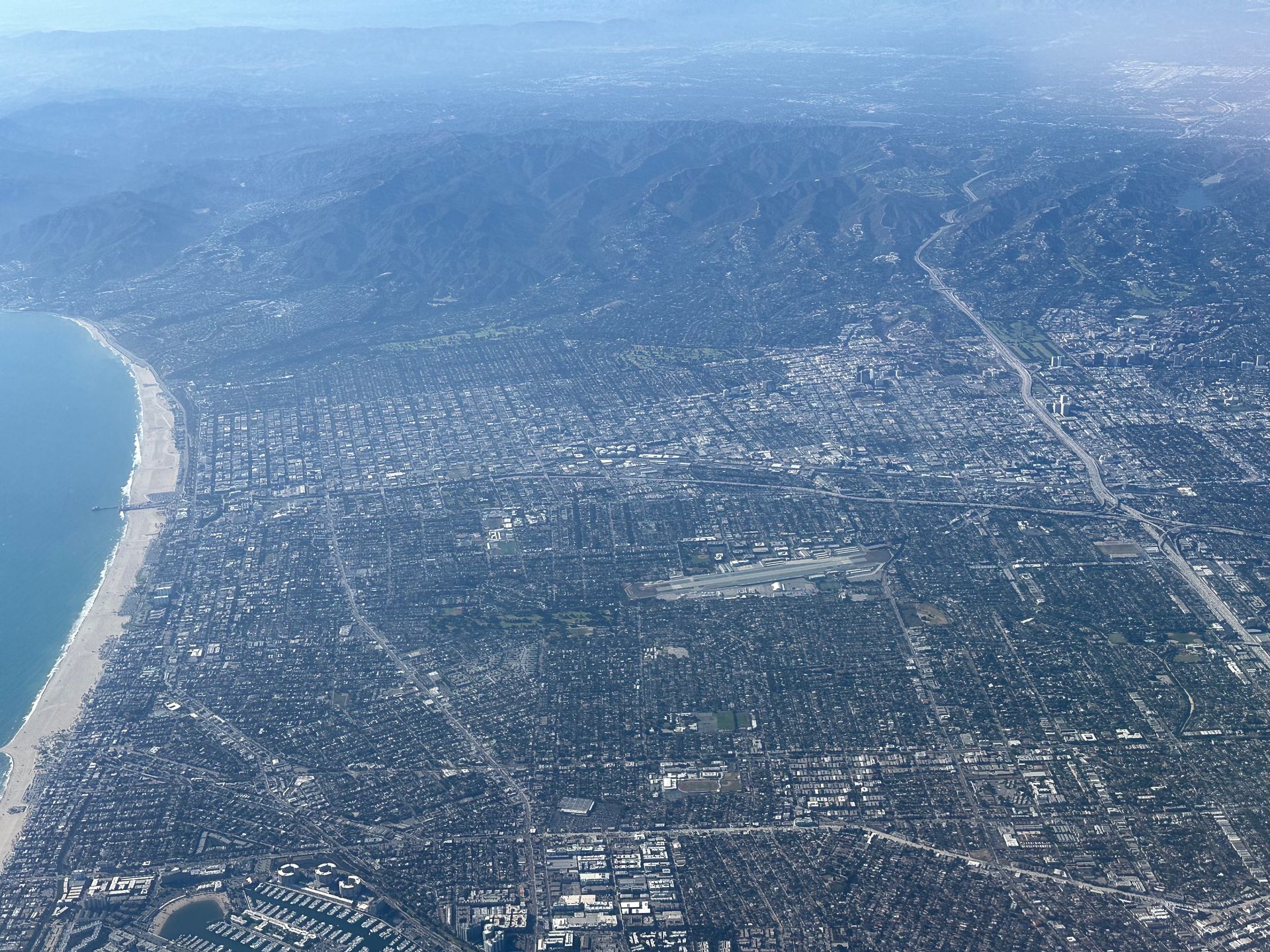 Aerial View of Santa Monica, California