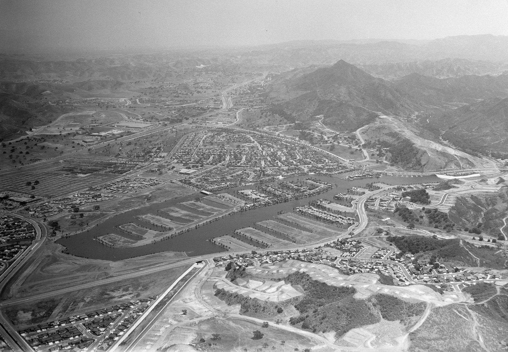 Aerial view of Westlake Village, California
