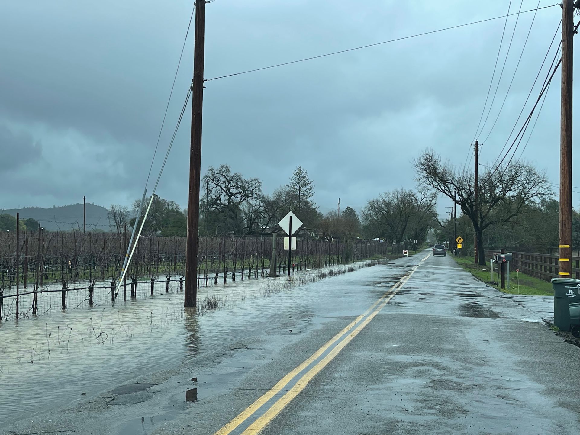 Flooded Laughlin Road in Windsor California - January 2023 - Sarah Stierch